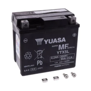 Yuasa YTX5L priežiūros nereikalaujantis aktyvuotas akumuliatorius